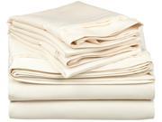 Impressions 650 Thread Count Sheet Set Premium Long Staple Cotton Queen Ivory