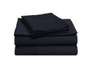 Impressions 400 Thread Count Sheet Set Premium Long Staple Cotton Twin Navy Blue