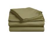Impressions 400 Thread Count Sheet Set Premium Long Staple Cotton Split King Sage