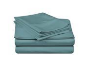 Impressions Twin Sheet Set 400 Thread 100% Premium Long Staple Combed Cotton Deep Pocket Teal