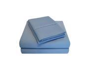Impressions Luxurious 1000 Thread Count Sheet Set Long Staple Cotton Full Medium Blue