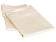 Impressions 650 Thread Count Pillowcases Premium Long Staple Cotton King Ivory