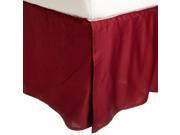 Impressions 2L Series Soft Wrinkle Free Microfiber Bed Skirt 15 Drop Burgundy King