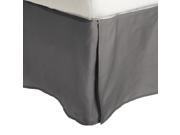 Impressions 2L Series Soft Wrinkle Free Microfiber Bed Skirt 15 Drop Silver Queen