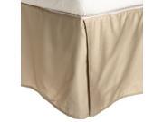 Impressions 2L Series Soft Wrinkle Free Microfiber Bed Skirt 15 Drop Tan Queen