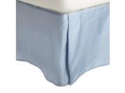 Impressions 2L Series Soft Wrinkle Free Microfiber Bed Skirt 15 Drop Light Blue Twin XL