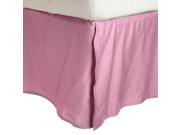Impressions 2L Series Soft Wrinkle Free Microfiber Bed Skirt 15 Drop Pink King