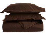Impressions 1500 Thread Count Duvet Cover Set Long Staple Cotton King Cal King Chocolate