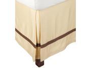 Impressions Hotel Collection 100% Long Staple Cotton Bed Skirt Honey Mocha Cal King