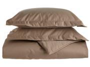 Impressions 1500 Thread Count Duvet Cover Set Long Staple Cotton King Cal King Taupe