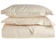 Impressions 1500 Thread Count Duvet Cover Set Long Staple Cotton Full Queen Ivory