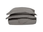 Superior King Cal. King Duvet Cover Set With Shams 1000 Thread 100% Premium Long Staple Combed Cotton Grey