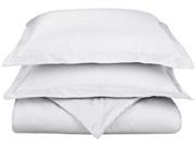 Impressions 800 Thread Count Duvet Cover Set Cotton Rich Full Queen White