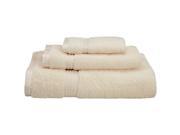 Superior 3 Piece Towel Set 100% Premium Long Staple Combed Cotton Ivory