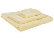Superior 3 Piece Towel Set 100% Premium Long Staple Combed Cotton Canary