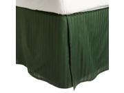Impressions Striped Premium Premium Cotton Bed Skirt 300 Thread Count Hunter Green King