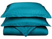Impressions 800 Thread Count Duvet Cover Set Cotton Rich King Cal King Teal