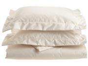 Impressions 1000 Thread Count Duvet Cover Set Cotton Rich Full Queen Ivory
