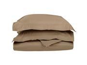Impressions 1500 Thread Duvet Cover Set Long Staple Cotton King Cal King Taupe