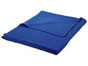 Impressions King Blanket 100% Cotton For All Season DIAMOND Design Merritt Blue