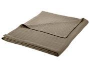Impressions Full Queen Blanket 100% Cotton For All Season DIAMOND Design Grey