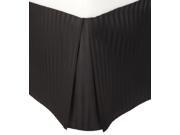 Impressions Striped Soft Wrinkle Free Microfiber Bed Skirt 15 Drop Black King