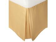 Impressions Striped Soft Wrinkle Free Microfiber Bed Skirt 15 Drop Gold Twin XL