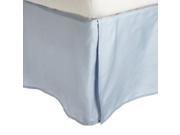 Impressions 300 Thread Count Premium Long Staple Cotton Bed Skirt Light Blue Queen