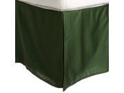 Impressions 300 Thread Count Premium Long Staple Cotton Bed Skirt Hunter Green Twin