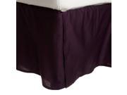 Impressions 300 Thread Count Premium Long Staple Cotton Bed Skirt Plum Queen