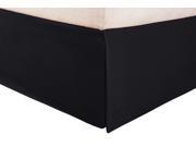Impressions Extra Soft Wrinkle Free Microfiber Bed Skirt 15 Drop Black Twin XL