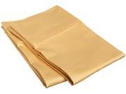 Impressions Soft Sateen Weave Cotton Pillowcases Set 300 Thread Count King Gold