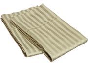 Impressions Striped 400 Thread Count Pillowcases Premium Cotton King Sage