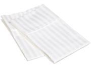 Impressions Striped 400 Thread Count Pillowcases Premium Cotton Standard White