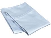 Impressions Soft Sateen Weave Cotton Pillowcases Set 300 Thread Count King Light Blue