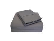 Impressions Luxurious 1000 Thread Count Sheet Set Long Staple Cotton Cal King Charcoal