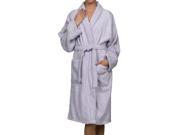Superior 100% Premium Long Staple Cotton Unisex Terry Bath Robe Medium Lilac