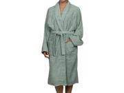Superior 100% Premium Long Staple Cotton Unisex Terry Bath Robe Large Sage