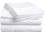 Impressions Single Ply Soft Sheet Set Premium Long Staple Cotton Twin XL White