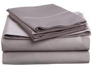 Impressions 400 Thread Count Sheet Set 100% Premium Long Staple Cotton Olympic Queen Grey