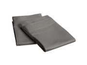 Impressions 1000 Thread Count Pillowcases Premium Long Staple Cotton Standard Grey