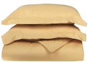 Impressions 300 Thread Duvet Cover Set Premium Long Staple Cotton Twin Beige