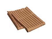 Impressions Striped 400 Thread Count Pillowcases Premium Cotton King Taupe