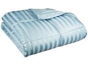 Grand Down All year Striped Down Alternative Hypoallergenic Comforter Full Queen Smoke Blue