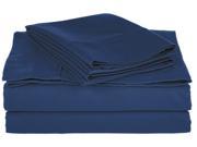 Impressions Soft Sheet Set 800 thread Count Cotton Rich Cal King Navy Blue