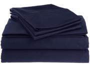 Impressions 1200 Thread Count Sheet Set Premium Long Staple Cotton Cal King Navy Blue