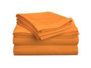 Impressions 800 Thread Count Sheet Set Premium Long Staple Cotton Queen Pumpkin