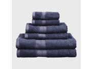 Superior 6 Piece Towel Set Soft Rayon From Bamboo Quick Dry River Blue