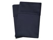 Impressions 1000 Thread Count Pillowcases Set Cotton Blend Standard Navy Blue