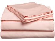 Impressions Single Ply Soft Sheet Set Premium Long Staple Cotton Cal King Peach